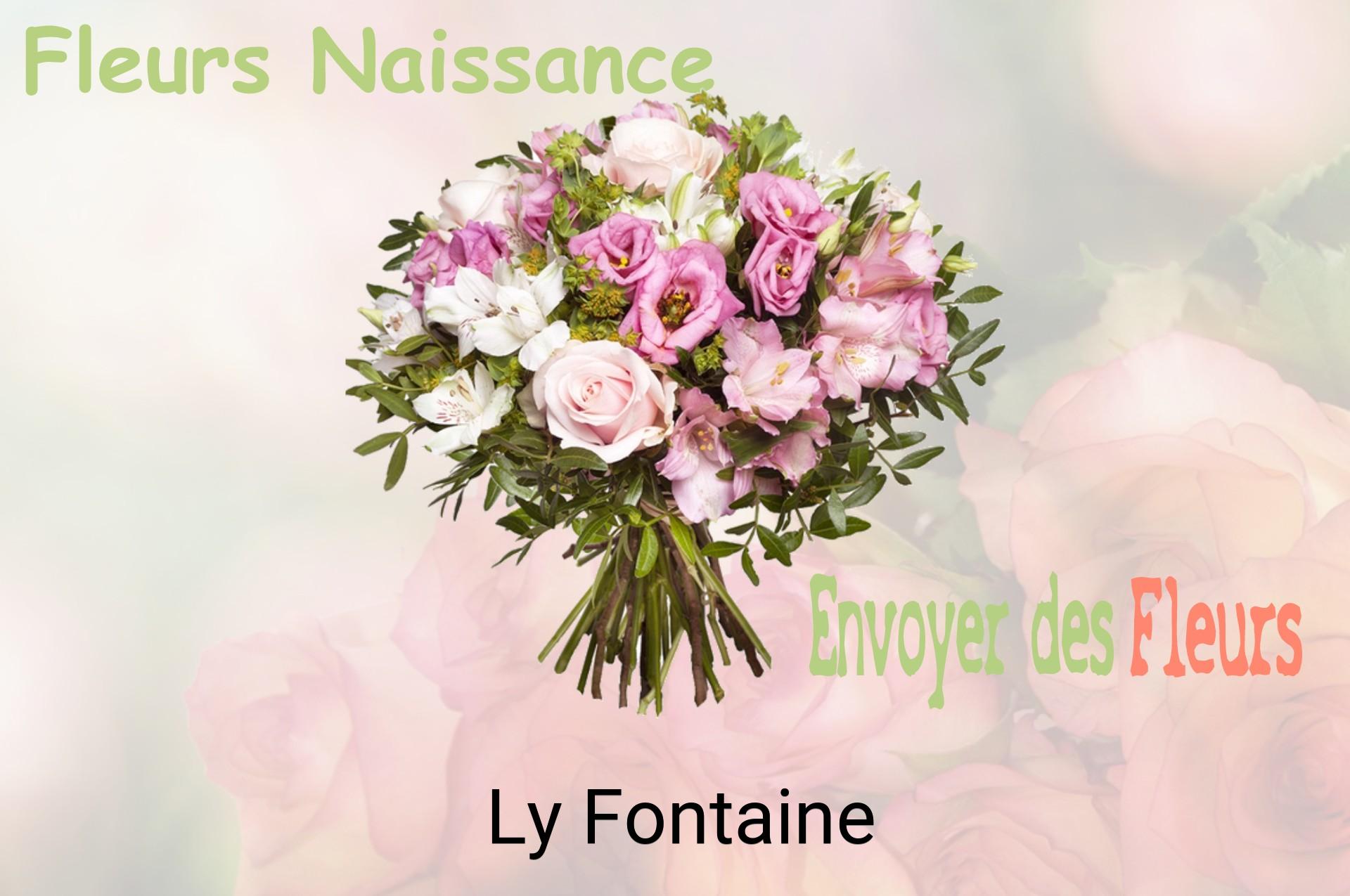 Bouquet de fleurs de naissance livré à Ly-Fontaine